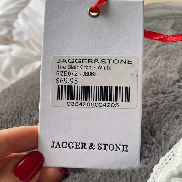 Princess polly JAGGER & STONE BLAIR CROP WHITE - Picture 4 of 4